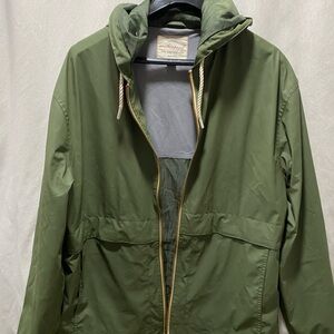 Weatherproof Olive Hooded Raincoat (Please Read)